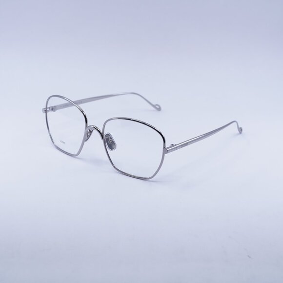 Loewe LW50073U 016 Eyeglasses Silver 55mm Geometric Frame - Picture 8 of 11